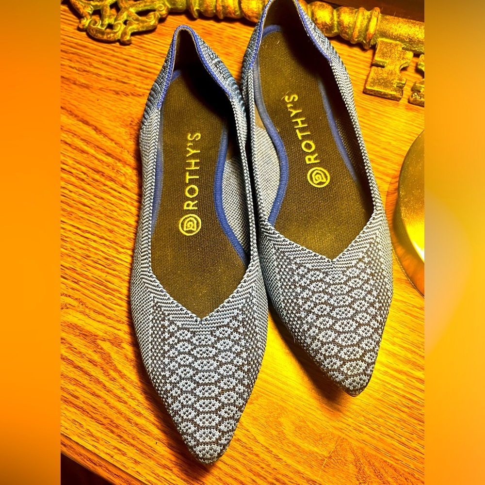 Rothy’s Blue Lapis Python Retired Super Rare In T… - image 1